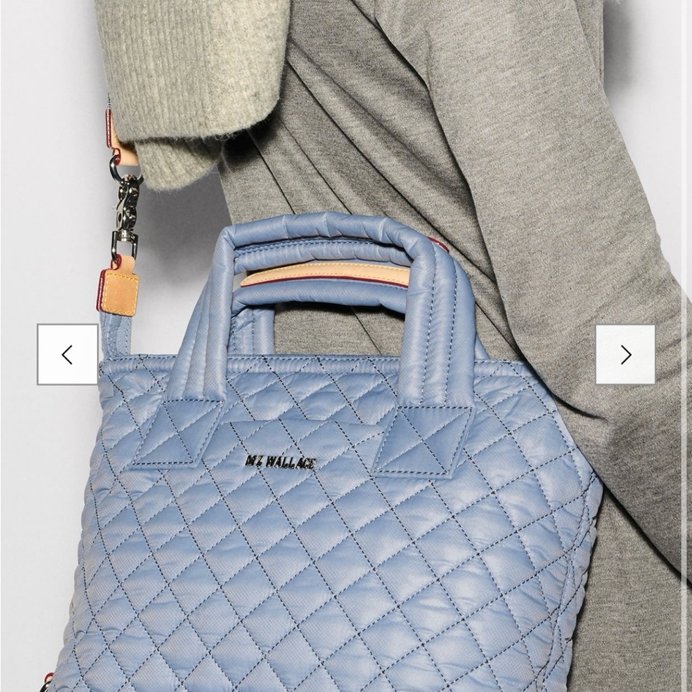 MZ WALLACE Small Sutton Deluxe Stone Blue NWT and original packaging - Picture 4 of 10